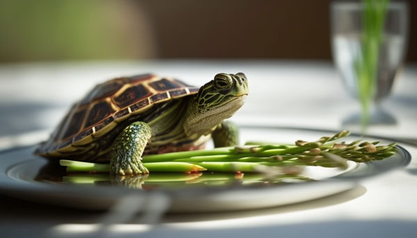 Turtles Eat Asparagus