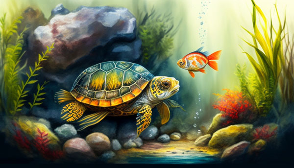 Turtles Eat Goldfish