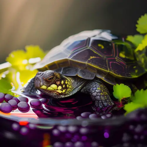 Turtles Eating Excessive Grapes
