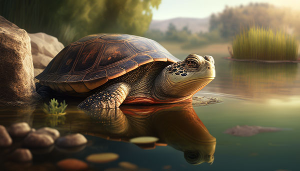 Turtles build habitats for other animals