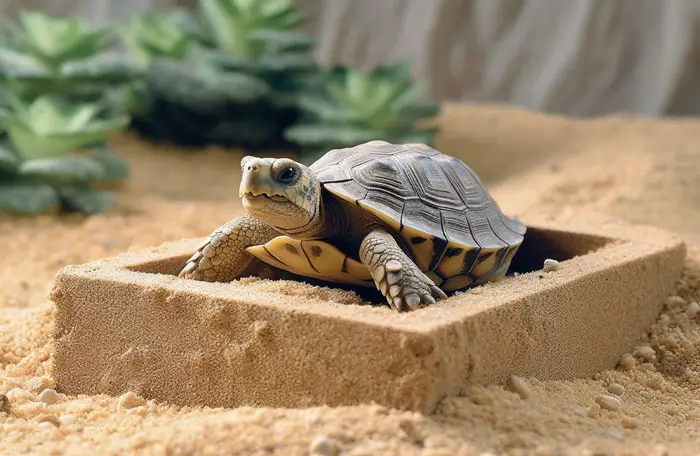 Baby Russian Tortoise Bathing