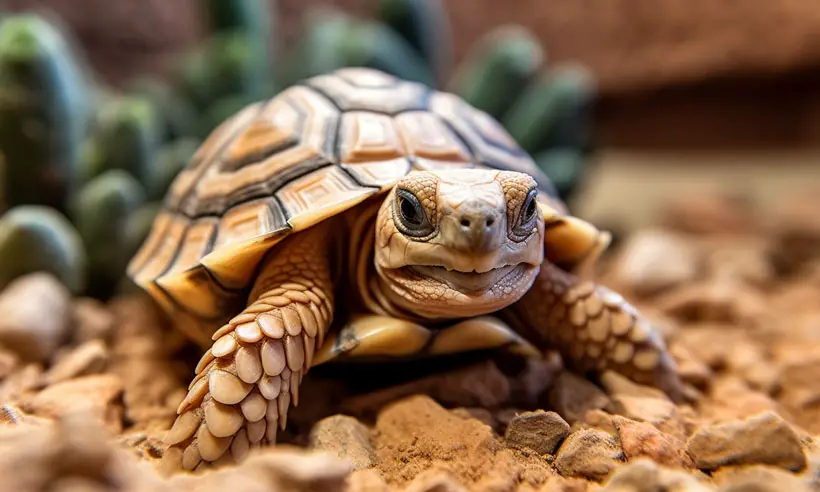 Baby Sulcata Tortoise