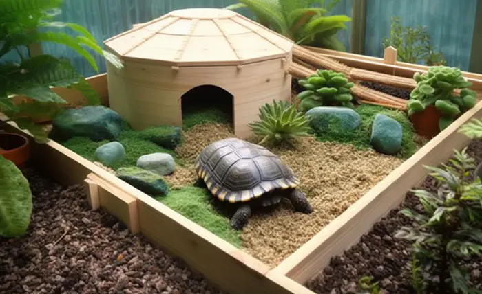 Tortoise Enclosure Arrange Hiding Spots