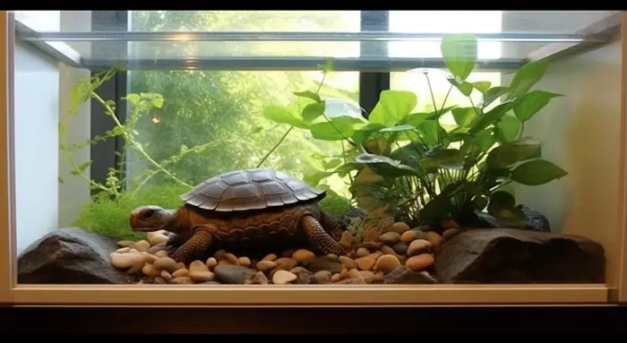 Tortoise Enclosure Set the Temperature