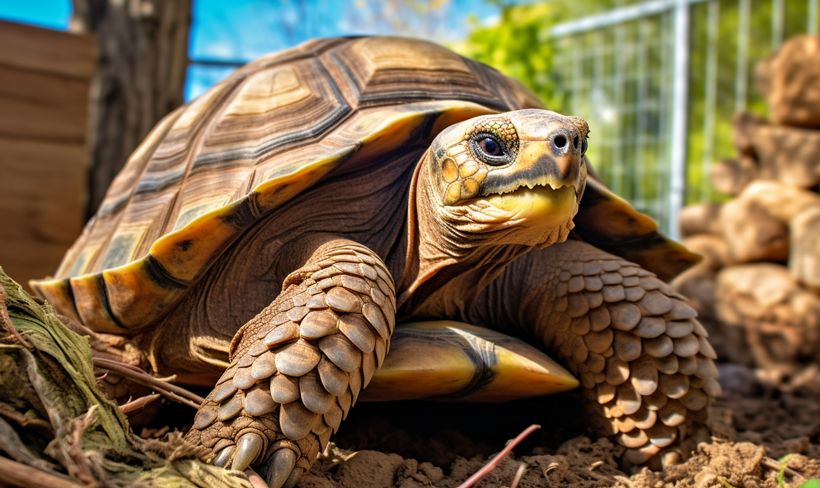Caring for a Tortoise while it Sheds