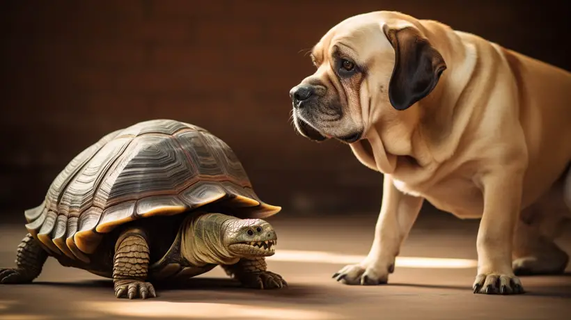 Dog And Tortoise