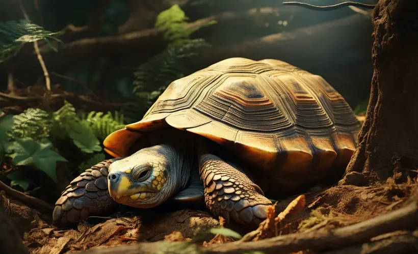 Why Tortoise Eyes Closed